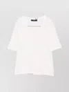 Weekend Max Mara Sleeves V-neckline Short Plain In White