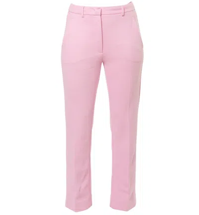 Weekend Max Mara Slightly Flared Trousers In Pink