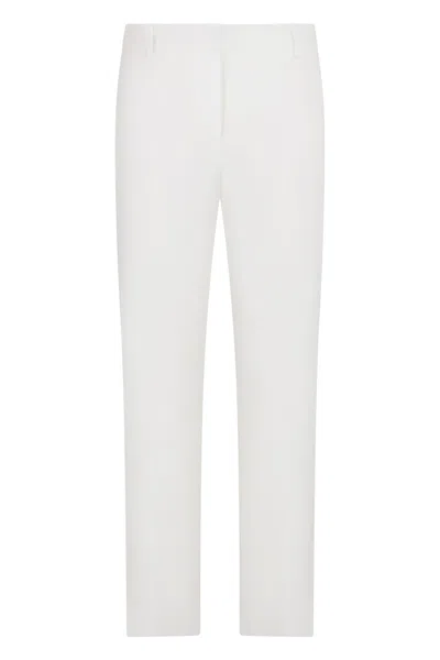 Weekend Max Mara Slim Fit Pants In White