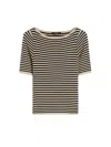 Weekend Max Mara Weekend Maxmara Slim-fit Stretch Viscose T-shirt Beige In Brown