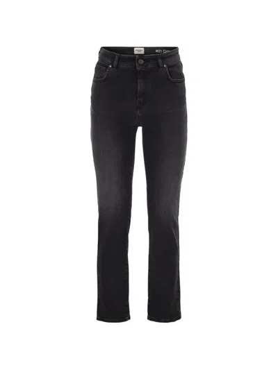 Weekend Max Mara Slim-fit Faded-effect Jeans In Black