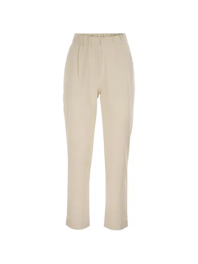 Weekend Max Mara Weekend Maxmara Wkdelfo Slim Fit Stretch Technical Jersey Trousers In Neutral