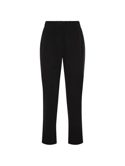 Weekend Max Mara Weekend Maxmara Wkdelfo Slim Fit Stretch Technical Jersey Trousers In Black