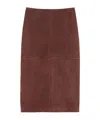 Weekend Max Mara Slit Skirt In Brown