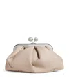 Weekend Max Mara Small Leather Pasticcino Bag In Beige