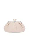Weekend Max Mara Small Leather Pasticcino Bag In White