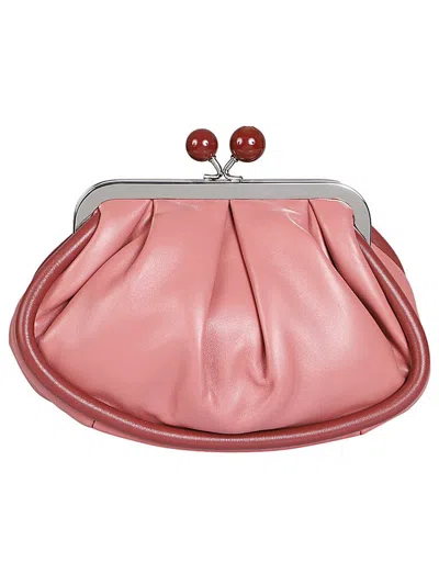 Weekend Max Mara Pasticcino Phebe Small Pink Clutch Bag