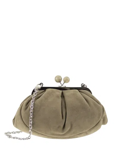 Weekend Max Mara Small Pasticcino Chain-strap Shoulder Bag In Green