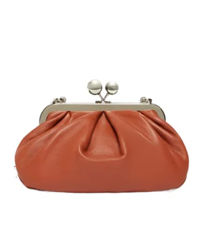 Weekend Max Mara Small Sheepskin Pasticcino Bag In Brown