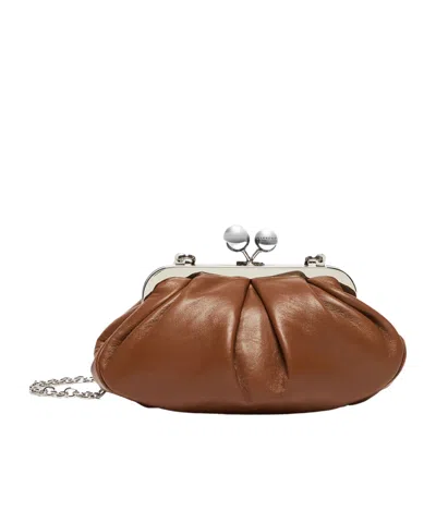 Weekend Max Mara Small Sheepskin Pasticcino Bag - Tobacco In Brown