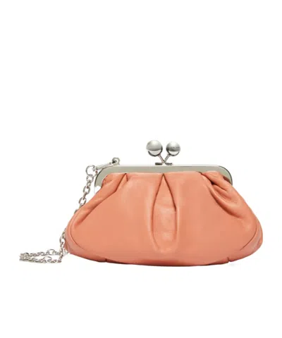 Weekend Max Mara Small Snap Shoulder Bag In Pink