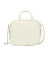 Weekend Max Mara Small Zippered Shoulder Bag In White