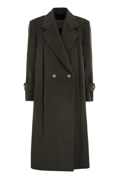 WEEKEND MAX MARA WEEKEND MAX MARA SMALTO - WOOL DRAPE COAT