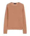 Weekend Max Mara Soft Linen Sweater In Desert-colored