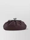 Weekend Max Mara Soft Pleated Clutch Metallic Frame