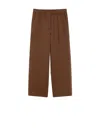 Weekend Max Mara Soft Trousers Brown In Brown