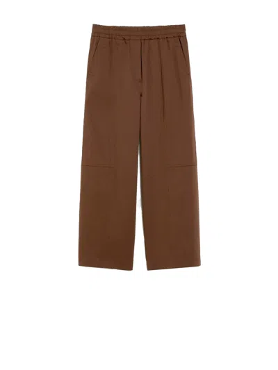 Weekend Max Mara Soft Trousers Brown