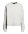 Weekend Max Mara Solid Color Fleece Long-sleeve Sweatshirt In Gray