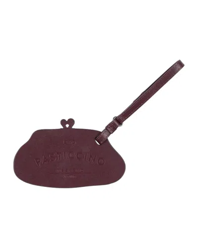 Weekend Max Mara Solid Color Leather Bag In Purple