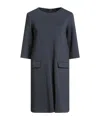 Weekend Max Mara Solid Flared Dress In Blue