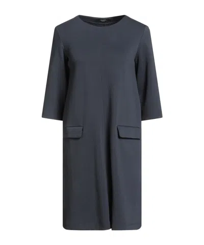 Weekend Max Mara Solid Flared Dress In Blue