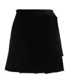Weekend Max Mara Solid Pleated Skirt In Black
