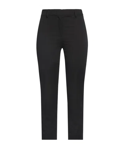 Weekend Max Mara Solid-color Straight-leg Pants In Black