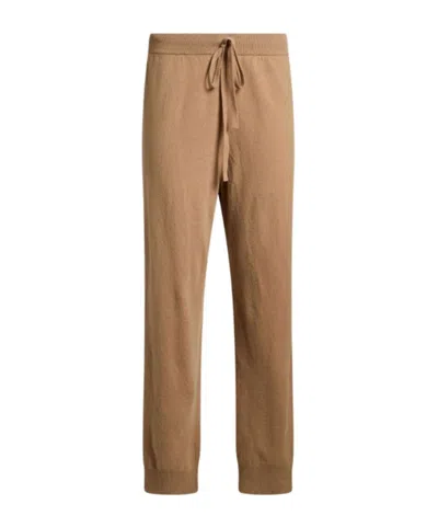 Weekend Max Mara Solidcolor Wool Waisted Tapered Trousers In Brown