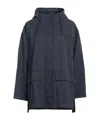 Weekend Max Mara Solid-colored Hooded Jacket In Blue