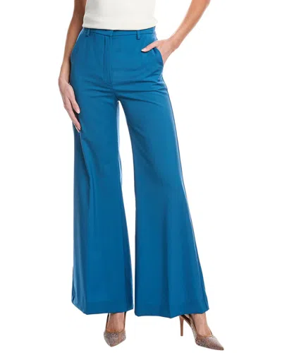 Weekend Max Mara Visivo Wool Trouser In Blue