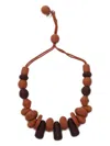 Weekend Max Mara Soraia Beaded Necklace In Brown