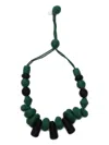 Weekend Max Mara Soraia Rope-detail Beaded Necklace In Green