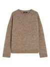 Weekend Max Mara Speckled Wool Sweater In Brown