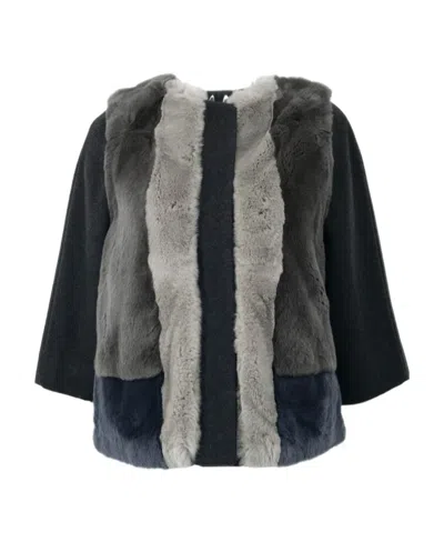 Weekend Max Mara Spliced Casual Jacket In Black