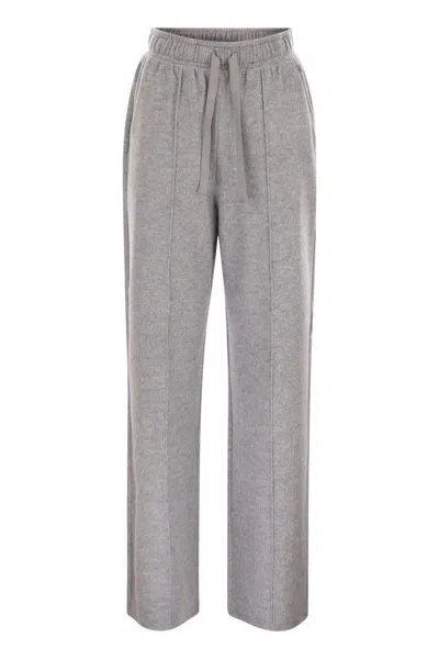 Weekend Max Mara Sponda Drawstring Trousers In Gray