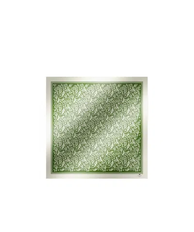 Weekend Max Mara Square Silk Scarf In Green
