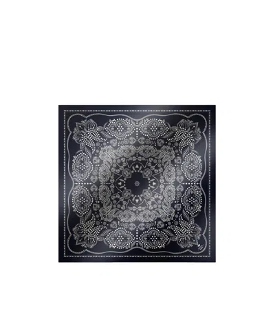 Weekend Max Mara Square Silk Scarf In Midnight Blue