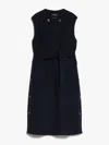 Weekend Max Mara Women's Stecca Sleeveless Coat-jacket Navy | Size 38 | 2425276011600015