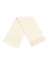 Weekend Max Mara Scoglio Fringed Scarf In White