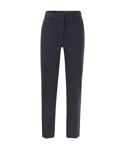 Weekend Max Mara Straight Casual Pants In Black
