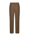 Weekend Max Mara Straight Leg Cropped Pants In Brown
