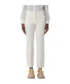 Weekend Max Mara Belt Ring Casual Pants In White