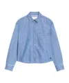 Weekend Max Mara Straight Denim Shirt In Blue