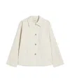 Weekend Max Mara Classe Straight-fit Cotton Bull Jacket In White