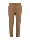 Weekend Max Mara Straight Leg Cropped Pants In Brown