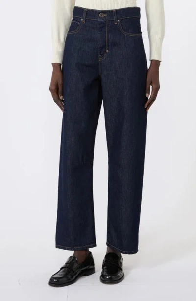Weekend Max Mara Straight Leg Jeans In Blue