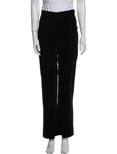Pre-owned Weekend Max Mara Straight Leg Pants In Black