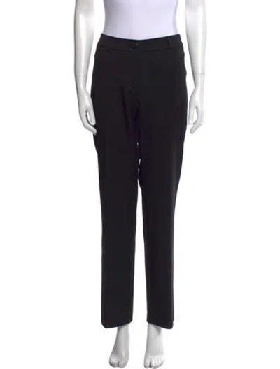 Pre-owned Weekend Max Mara Straight Leg Pants In Black
