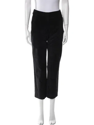 Pre-owned Weekend Max Mara Straight Leg Pants In Black