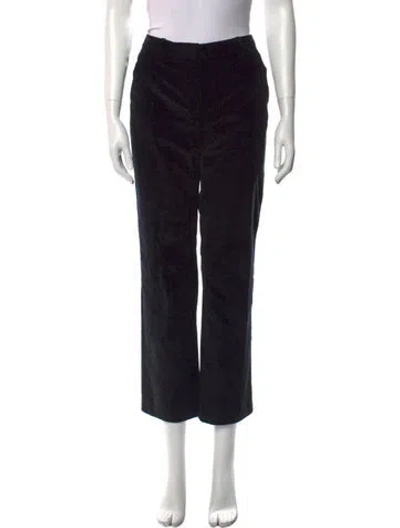 Pre-owned Weekend Max Mara Straight Leg Pants In Black